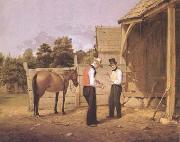 William Sidney Mount The Horse Dealers (mk09) oil painting on canvas
